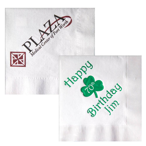 custom imprinted dinner napkins