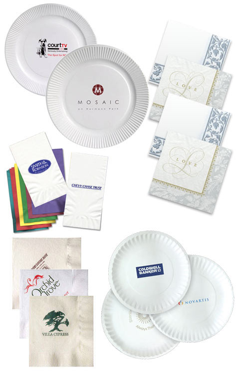 custom imprinted wedding napkins
